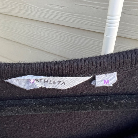 Athleta Black Long Sleeve Performance Top | Size M | Modal Stretch - Picture 3 of 4